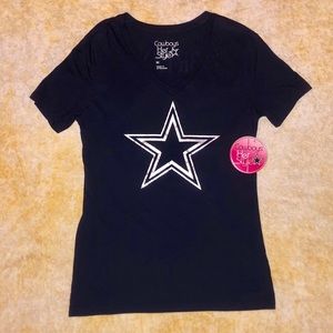 Dallas Cowboys Football V Neck Blue Bryant Shirt